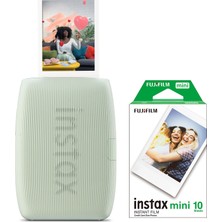 Fujifilm Instax Mini Link 3 Yeşil Akıllı Telefon Yazıcısı ve 10'lu Mini Film