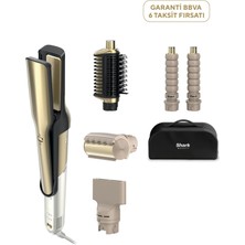 Shark Glam Gold 5 Başlıklı Düz Dalgalı ve Bukleli Çok Amaçlı Saç Şekillendirici