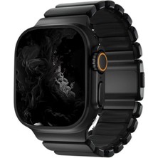 Bikordon Titaflex Apple Watch Ultra Uyumlu Obsid Titanyum Akıllı Saat Kordon
