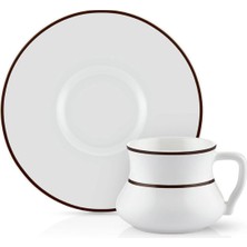 Koleksiyon Alala 6'lı Bone China Porselen Türk Kahve Fincanı Seti
