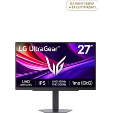 LG Ultragear 27" 1ms 180Hz 4K IPS Gaming Monitör 27G810A-B