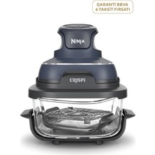 Ninja Crıspi 4-In-1 Blue Taşınabilir Cam Hazneli Pişirme Sistemi