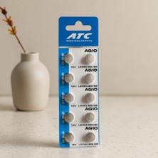 Gees Global AG10 Alkalin Düğme Pil 1.5V 10'lu Paket