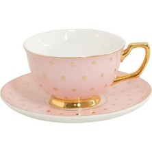 Cristina Re Polka Gold Blush Fincan Takımı
