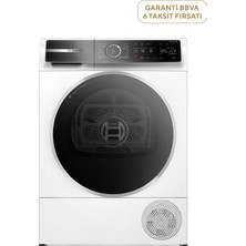 Bosch WQB245A0TR Serie 8 Beyaz Kendini Temizleyen Kondenser Isı Pompalı Kurutma Makinesi 9 kg