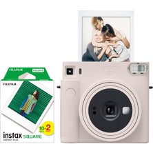 Fujifilm Instax Sq1 Beyaz Fotoğraf Makinesi 20'li Kare Film ile Kız Çocuklar İçin Özel Olaylar