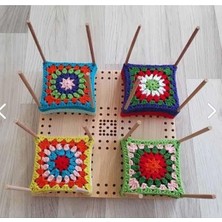 Esranın Dünyası 30X30 cm Ahşap Motifmatik Tahtası, Motif Yapma Aparatı ile Yaratıcılığı Artırın