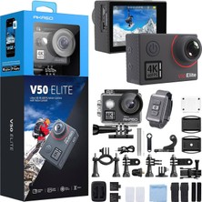 Akaso V50 Elite 4K/60FPS 20MP Wi-Fi Aksiyon Kamerası ve Aksesuar Seti