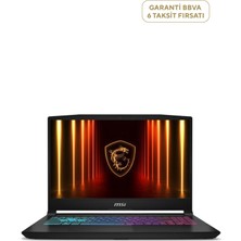 MSI Katana 15 I9-14900HX 32GB Ram Ddr5 1tb SSD 8gb RTX5060 15.6" Qhd 165Hz Freedos Gaming Laptop Hx B14WFK-450XTR