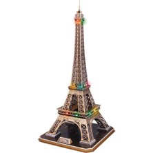 Cubic Fun Fransa Eiffel Kulesi LED Işıklı 3D Puzzle 82 Parça