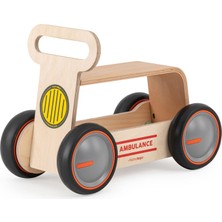 Mamatoyz Driveme Wood Oyuncak Depolu Ahşap Ambulans Yürüteç