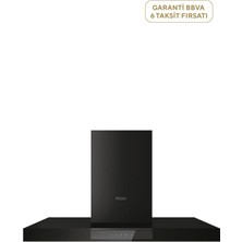 Haier HATS9DCS56B Siyah Duvar Tipi Davlumbaz 90 cm
