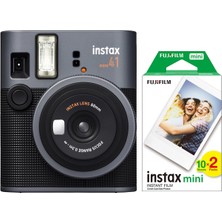 Fujifilm Instax Mini 41 Siyah Analog Şipşak Fotoğraf Makinesi Eğlenceli Stil ile Özel Olaylar İçin 20'li