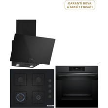Bosch Siyah 3'lü Ankastre Seti HJG852YT0T POP6C6P31O DWK63PJ60T