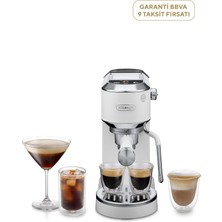 DeLonghi Dedica Duo Manuel 1.1l 15 Bar Basınç Gücü Süt Köpürtücü Isıtma Sistemli Espresso Kahve Makinesi EC890.WI