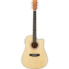 SX SD104CE Natural Elektro Akustik Gitar