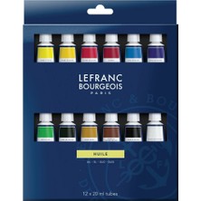 Lefranc&Bourgeois : Fine : Yağlı Boya Seti : 12 Renk x 20 ml Tüp