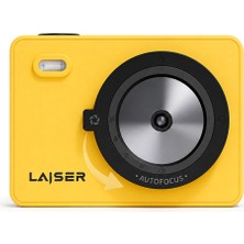 Laiser Z5S Instant Kamera ve Fotoğraf Yazıcısı Sarı Şipşak Fotoğraf Makinesi