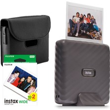 Fujifilm Instax Wide Akıllı Yazıcı Gri Renkli Çantalı Hediye Seti 4 Kız Çocuklar İçin Özel