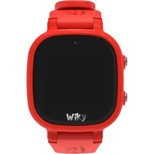 Wiky Watch Kırmızı Silikon 5e E-Sim Kartlı Akıllı Çocuk Saati