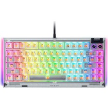 Razer Blackwidow V4 75% Phantom White Edition Us Layout Oyuncu Klavyesi RZ03-05003500-R3M1