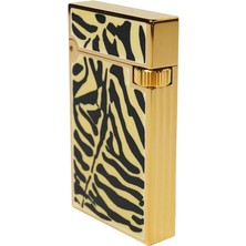 S.T. Dupont 17305 2001 Fantaisies Zebra Limited Edition Sarı Çakmak