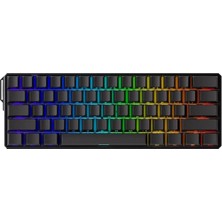 Akko Monsgeek FUN60 Ultra Shine-Through Black Hall Effect Manyetik Switch Argb Hotswap Mekanik Gaming Klavye