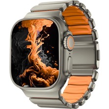 Bikordon Titaflex Apple Watch Ultra Uyumlu Spark Titanyum Akıllı Saat Kordon