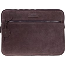 BloominBag Mocha Still Kahverengi Süet Deri 13-14" MacBook Laptop Kılıfı