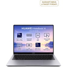 Huawei Matebook 14 Intel Core Ultra 5 125H 16GB Ram 1tb SSD 14.2" Fhd+ 2.8k OLED 120Hz Freedos Laptop