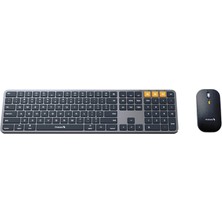 ProtoArc KM100-A Uzay Grisi Bluetooth Mac Uyumlu Sessiz Klavye Mouse Seti CP014528