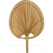 Naturel Dekor Bohem Japon Yelpazesi 19X28 Cm, Duvar Dekorasyon, Duvar Süsü, Iskandinav, Modern, Rattan