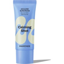 Mamonde Calming Shot Azulen Sun Cream SPF50+ Stres Önleyici ve Nemlendirici Güneş Kremi 35 ml