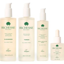 Richesse Biologique Privileged Akneye Meyilli Ciltler Için Nemlendirici Arındırıcı Cilt Bakım Seti