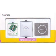 Fujifilm Instax Square Link Beyaz Bundle Box Akıllı Telefon Yazıcısı Kız Çocuklar İçin Özel Tasarım
