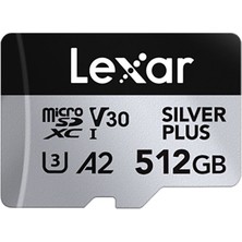 Lexar 512GB Microsdxc Uhs-I V30 Professional Silver Plus Hafıza Kartı