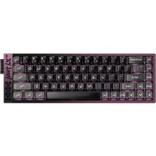 Iqunix MEET68 Ultra Midnight Purple %65 Omega Manyetik Switch 8k Hz Hall Effect Hotswap Rgb Ingilizce Mekanik Gaming Klavye