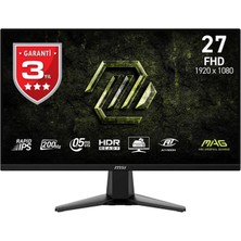 MSI Mag 275F E20 27" 200Hz 0.5ms Full Hd Adaptive Sync Rapid IPS Gaming Monitör