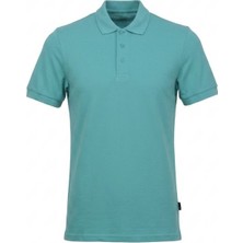 Trender Düz Pike Polo Yaka Erkek T-Shirt 2127 S.blue