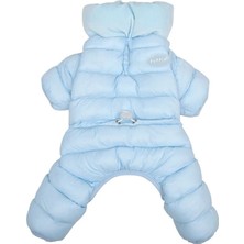 Puppia Velour Soft Allinone Jumper Sky Blue Köpek Tulumu