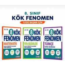 Fenomen Yayıncılık 8.sınıf Fenomen Kök Soru Bankası Seti 3 Kitap Matematik - Fen - Türkçe
