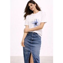 Fashion Friends Kadın T-Shirt 26Y0237K1 Beyaz