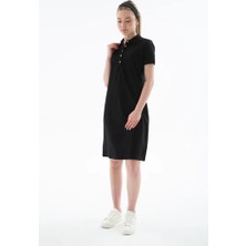 Fashion Friends Kadın Polo Yaka Elbise 26Y0499K1 Siyah