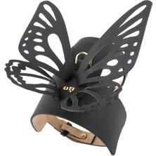 Moshiqa Butterfly Deri Köpek Göğüs Tasması