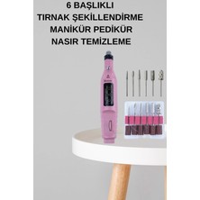 Eco Lounge Elektrikli Manikür Pedikür Seti Ikili Set 17 Parça Tırnak Bakımı Nasır Temizleme Tırnak Şekillendirme