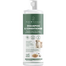 Kahu Naturals Tendercare Hipoalerjenik Bitkisel Ekstrakt Nemlendirici Hassas Ciltlere Özel Yavru Kedi ve Köpek Şampuanı 250 ml