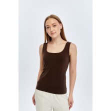 Fashion Friends Kadın Atlet 26Y0266K1 Kahve