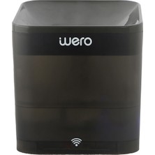 Wero Siyah Plastik Otomatik Su Temizleme Özellikli Wifi Bağlantılı Uv Lamba Akıllı Kedi Köpek Su Pınarı 2.2 Lt