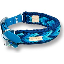 Redzill Ocean Wave Paracord Mavi Köpek Boyun Tasması