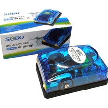 Sobo SB-348A Akvaryum Hava Motoru Çift Çıkışlı Sessiz Air Pump